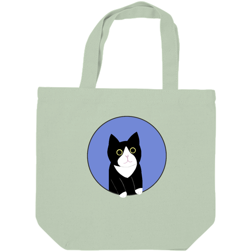 まるの中からハチワレさん キャンバスデイリートート（SM)【白プリント有】