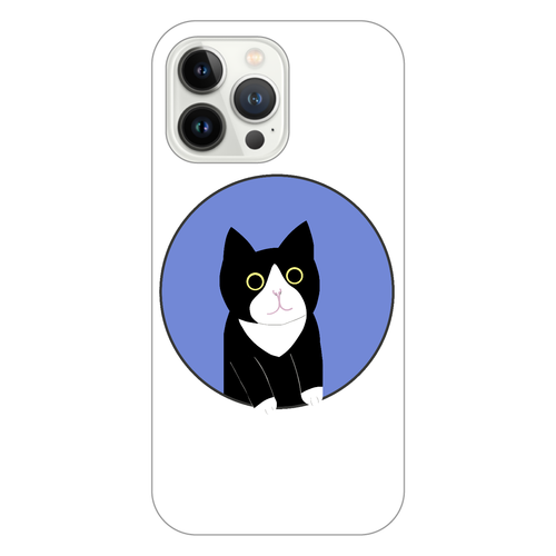 まるの中からハチワレさん iPhone14 Pro Max (白)