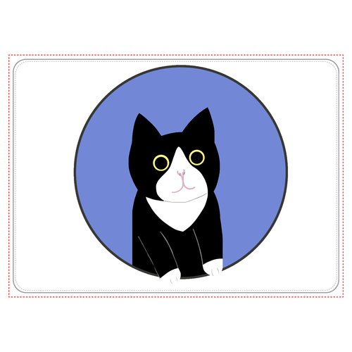 まるの中からハチワレさん タブレットケース汎用Mサイズ