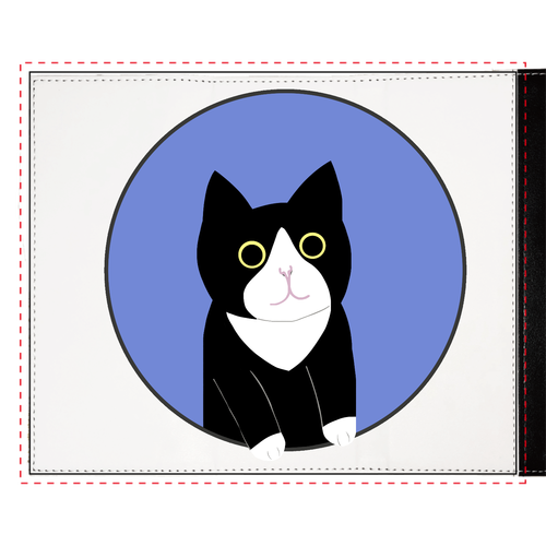 まるの中からハチワレさん メガネケース