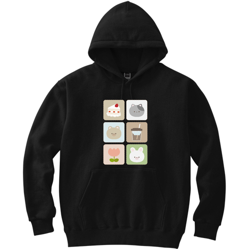 Healing illustrations! 軽量プルパーカー (長袖プリント)