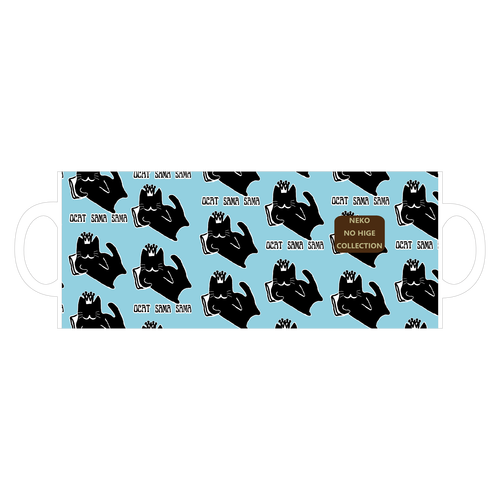 ねこのひげあつめ。癒しのおＣＡＴさまさまパターン 全面印刷マグカップ