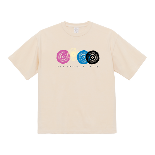 フラワースタンプ マグナムウェイトビッグシルエットＴシャツ