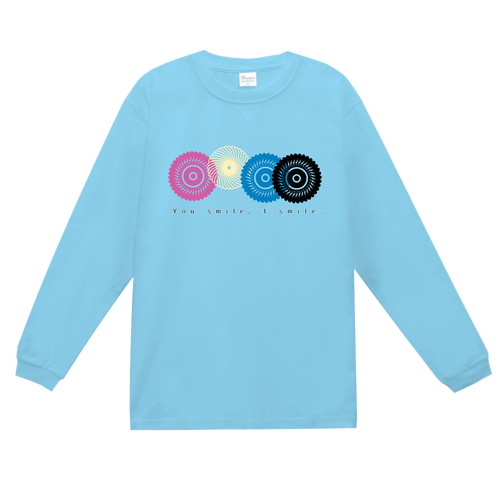 フラワースタンプ スーパーヘビー長袖Ｔシャツ