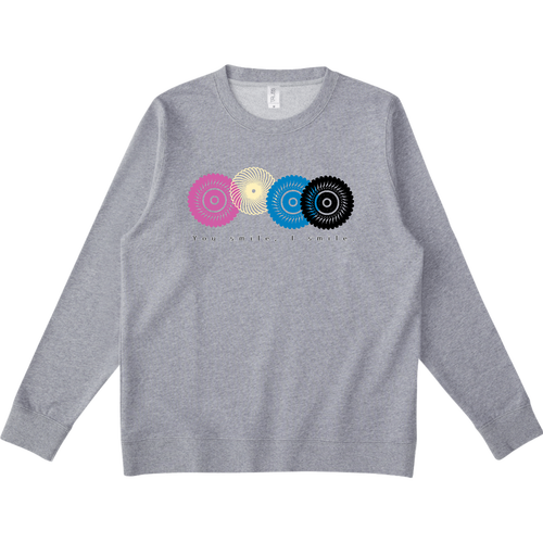 フラワースタンプ スタンダードスウェットシャツ