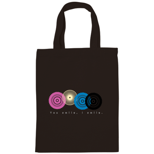 フラワースタンプ ライトキャンバスバッグ（M)