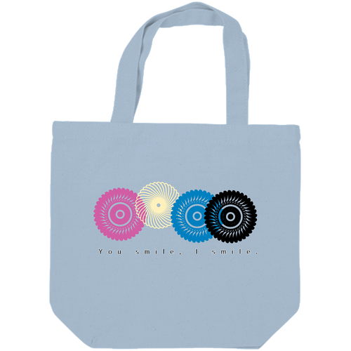 フラワースタンプ キャンバスデイリートート（SM)【白プリント有】