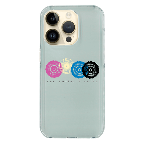 フラワースタンプ iPhone14 Pro (透明) 