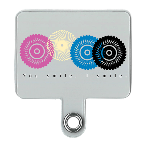 フラワースタンプ シンプルスマホストラップ（細め）