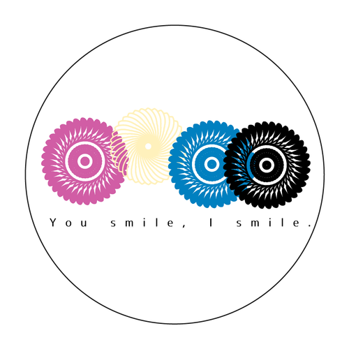 フラワースタンプ 珪藻土コースター (丸)