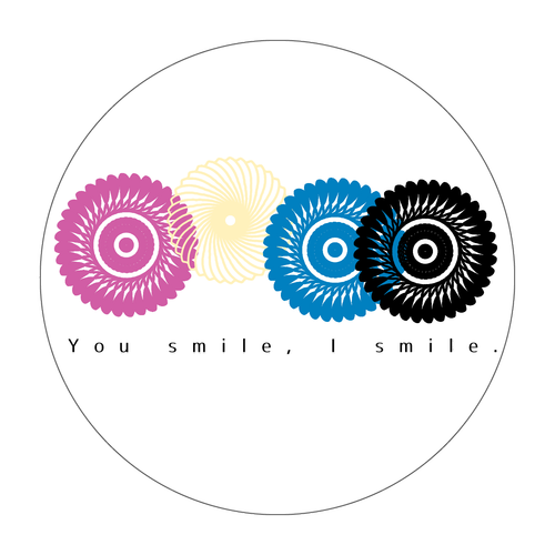 フラワースタンプ ソフトコースター ラウンド