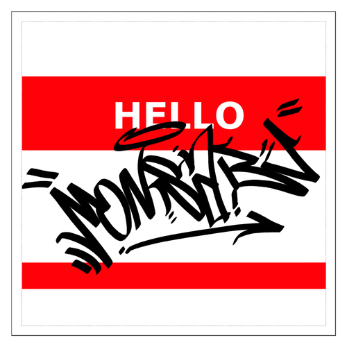 グラフィティタグ：type2 クリアステッカー 100mmクリアステッカー・シール