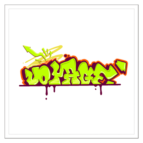 voyage：type2 クリアステッカー 100mmクリアステッカー・シール