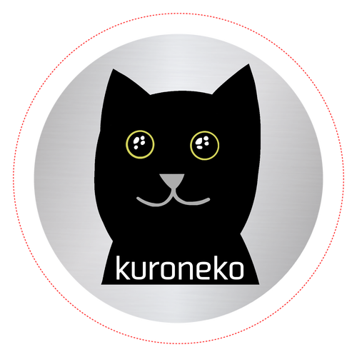 おめめウルウル黒猫さん オリジナル缶バッジ(56mm)