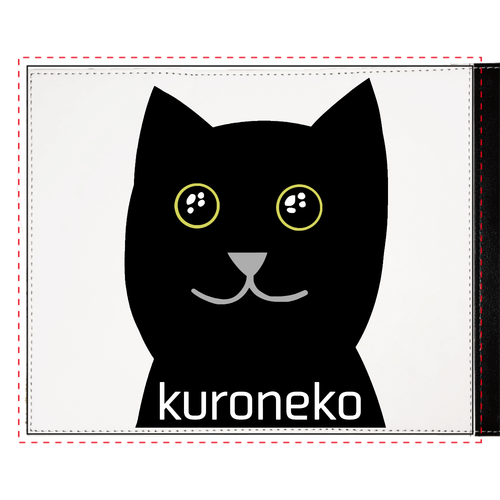 おめめウルウル黒猫さん メガネケース