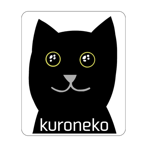 おめめウルウル黒猫さん アクリルカード　W72×H86