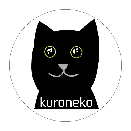 おめめウルウル黒猫さん ソフトコースター ラウンド