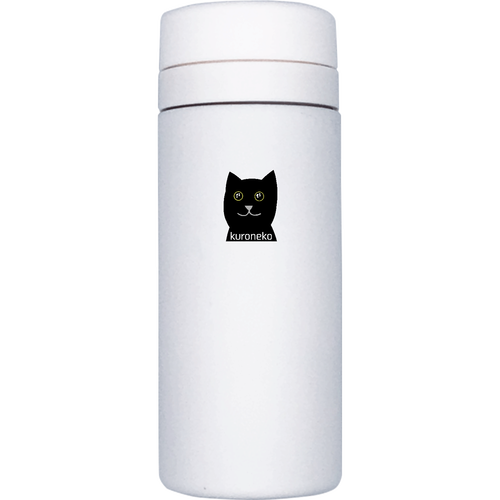おめめウルウル黒猫さん スリムサーモステンレスボトル 200ml