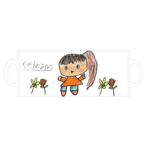 おはなさいたよ 全面印刷マグカップ