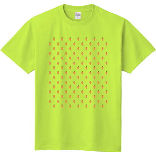 ドット よく見るとにんじん 定番Ｔシャツ
