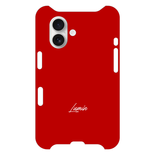 Luminスモールロゴ - レッド×ホワイト iPhone16