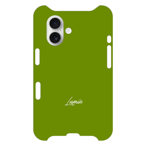 Luminスモールロゴ - 抹茶×ホワイト iPhone16