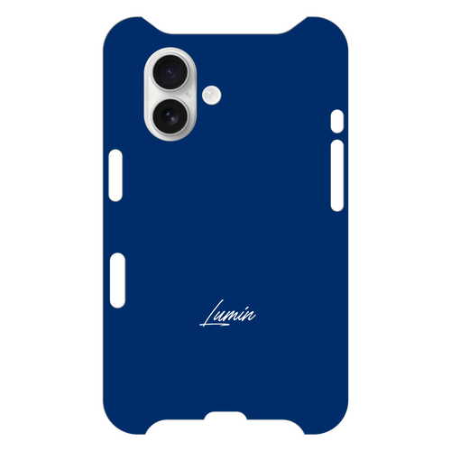 Luminスモールロゴ - ロイヤルブルー×ホワイト iPhone16