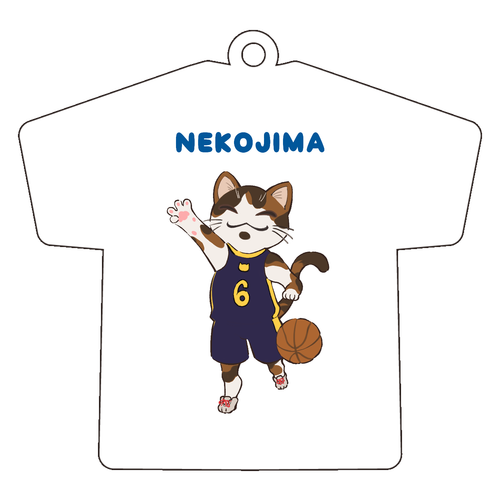 NEKOJIMA　キーホルダー アクリルキーホルダー Ｔシャツ型 (6cm)