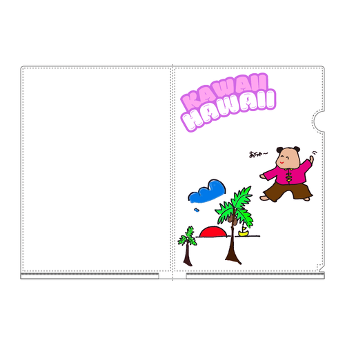 HAWAII A4フルグラフィッククリアファイル