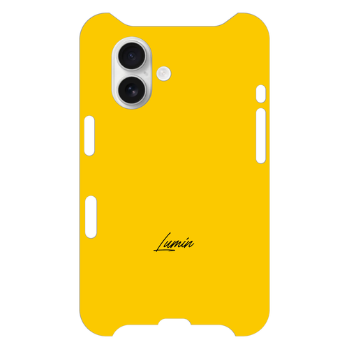 Luminスモールロゴ - イエロー×ブラック iPhone16