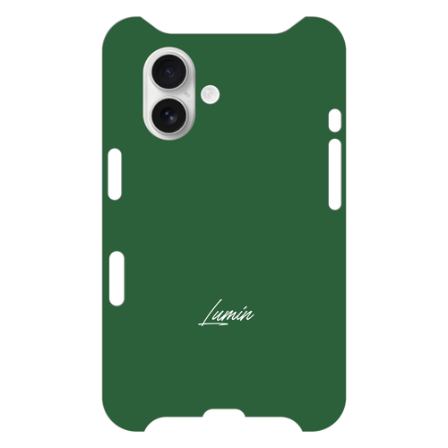 Luminスモールロゴ - グリーン×ホワイト iPhone16
