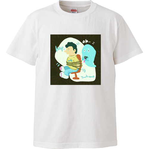助ける助けて Tシャツ｜TOMMYZAWA - オリラボマーケット
