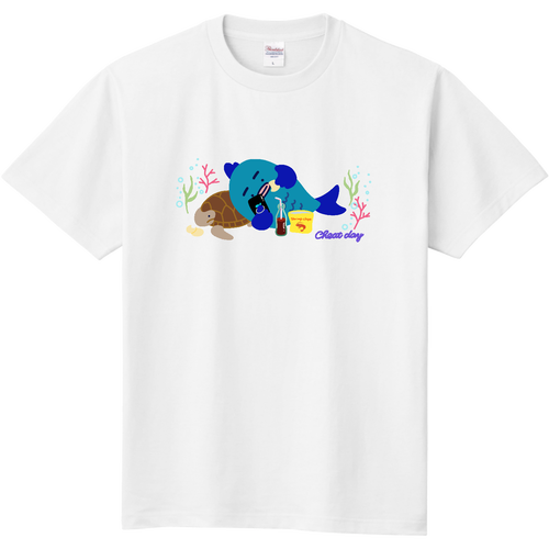 魚さんのチートデイ　（Tシャツカラー選べます） 定番Ｔシャツ