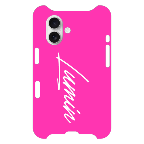 Luminビッグロゴ - ピンク×ホワイト iPhone16