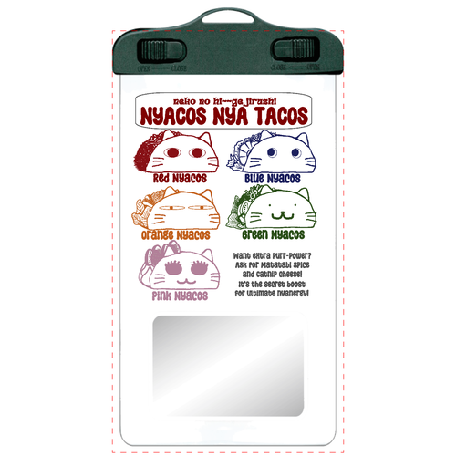 ニャコスにゃニャコスれんじゃー：ネコノヒ～～ゲジルシ SPC06(防水スマホケース)