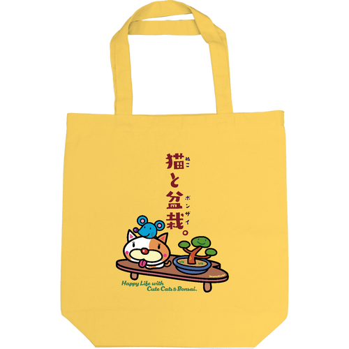 ぬこボンザイ キャンバストート M