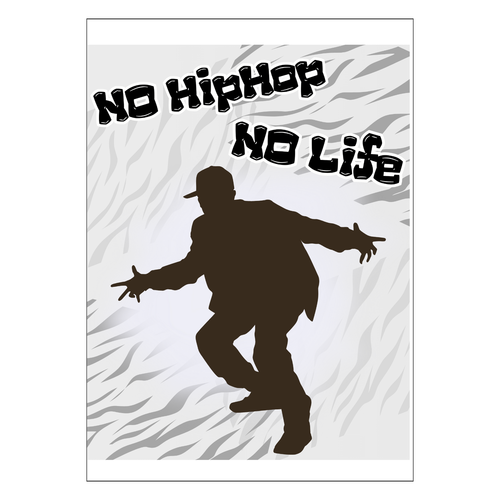 NO HIPHOP NO LIFE オリTシート A4サイズ