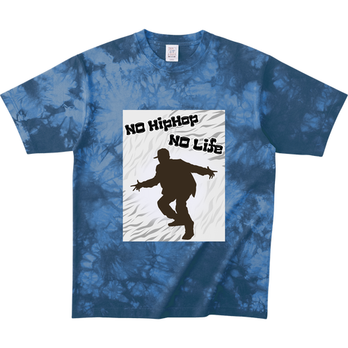 NO HIPHOP NO LIFE タイダイＴシャツ