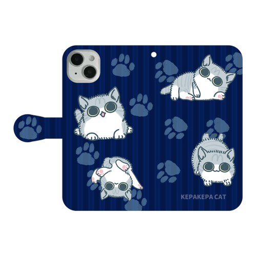 けぱけぱした子猫 iPhone14 Plus 手帳型スマホケース