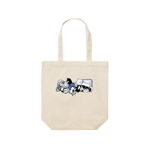 柴まみれ レギュラーキャンバストートバッグ(M) (フルカラー転写プリント)