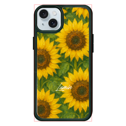 Lumin - Sunflower(ラバーケース) iPhone15plus プリントパネルラバーケース