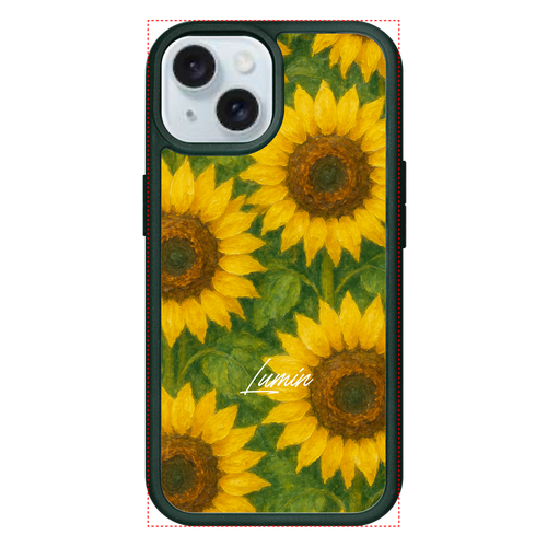 Lumin - Sunflower(ラバーケース) iPhone15 プリントパネルラバーケース