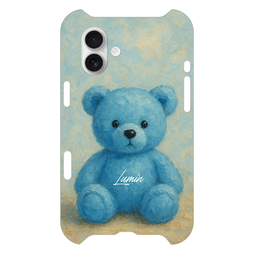 【数量限定】Lumin - Light Blue Teddy Bear iPhone16 Plus