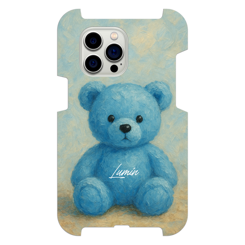 【数量限定】Lumin - Light Blue Teddy Bear iPhone15 Pro Max