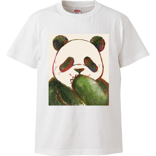微笑みパンダ ハイクオリティーTシャツ