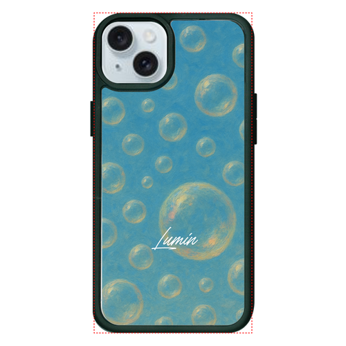Lumin - Bubbles(ラバーケース) iPhone15plus プリントパネルラバーケース