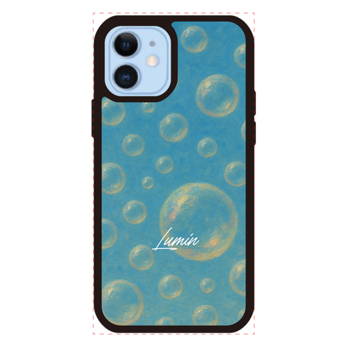 Lumin - Bubbles(ラバーケース) iPhone12/12Proプリントパネルラバーケース