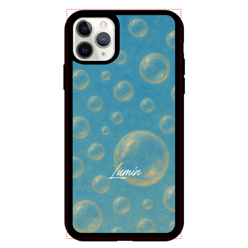 Lumin - Bubbles(ラバーケース) iPhone11proMax プリントパネルラバーケース