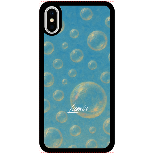 Lumin - Bubbles(ラバーケース) iPhoneX/Xs_プリントパネルラバーケース
