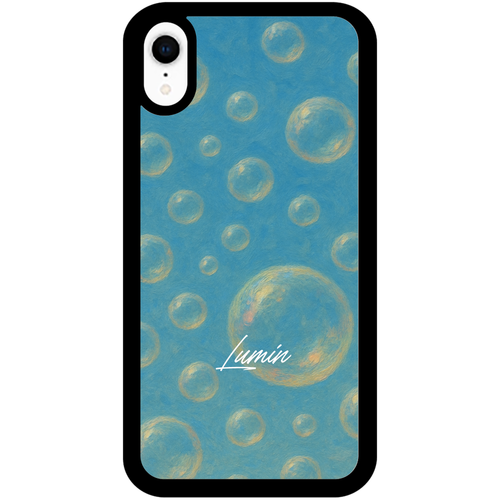 Lumin - Bubbles(ラバーケース) iPhoneXR_プリントパネルラバーケース